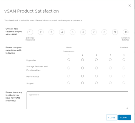 In-product feedback(IPF) for vSAN Product Satisfaction in vCSA 7.0 U2.png