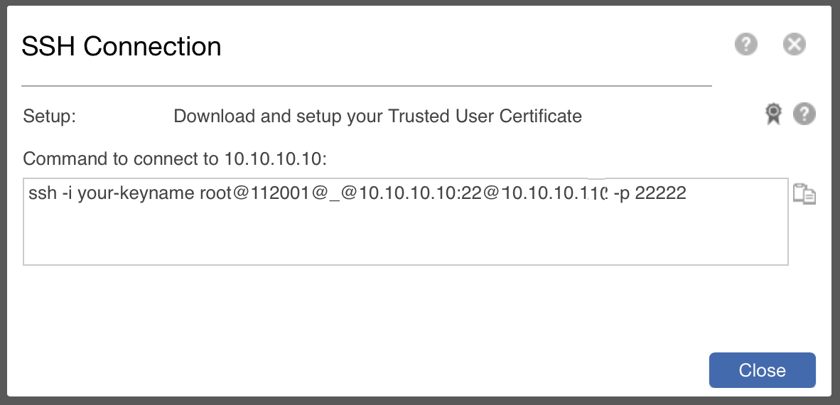 Error when trying to use PAM SSH Gateway : Permission denied